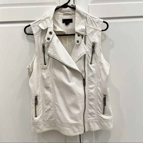 Jackets & Blazers - Jeans by Buffalo White Pleather Moto Vest